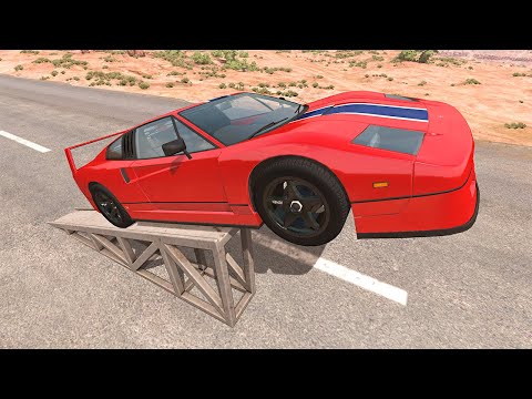 High Speed Flip Ramp Crashes - BeamNG Drive Gameplay