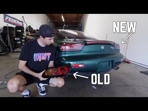 RX-7 FD Taillight install! [Depo style]
