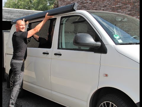 Installing a Thule Awning on a Volkswagen Transporter T5/6 - DIY VW Camper Van