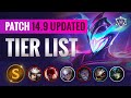 UPDATED Patch 14.9 Tier List for Season 2024 (League of Legends)