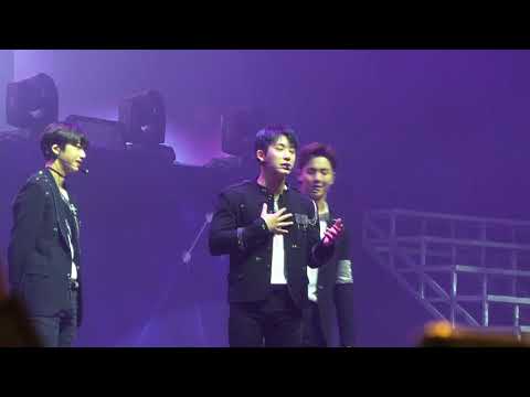 MONSTA X, Moscow concert -  Wonho sings Beautiful (ost Goblin)