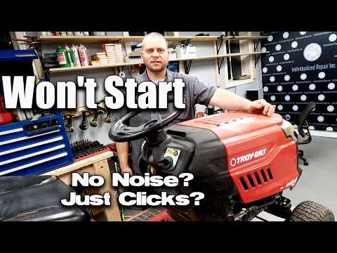 Riding Mower Won't Start Won't Crank Or Do Anything No Clicking No Noises Full Diagnosis & Repair