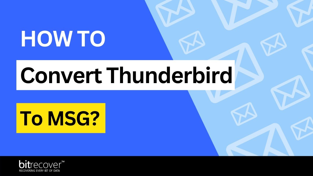 BitRecover Thunderbird Converter demo video