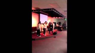 A-Tone & T.E.A.M Jesus singing "Stand up"