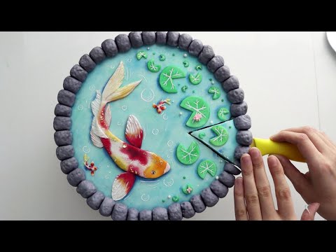 Koi Fish Pond Cake!