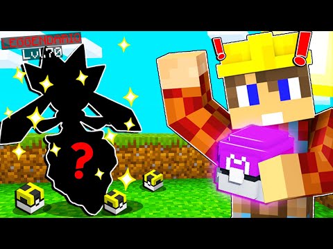 I CAUGHT THE FIRST LEGENDARY POKEMON ON PIXELMON!!