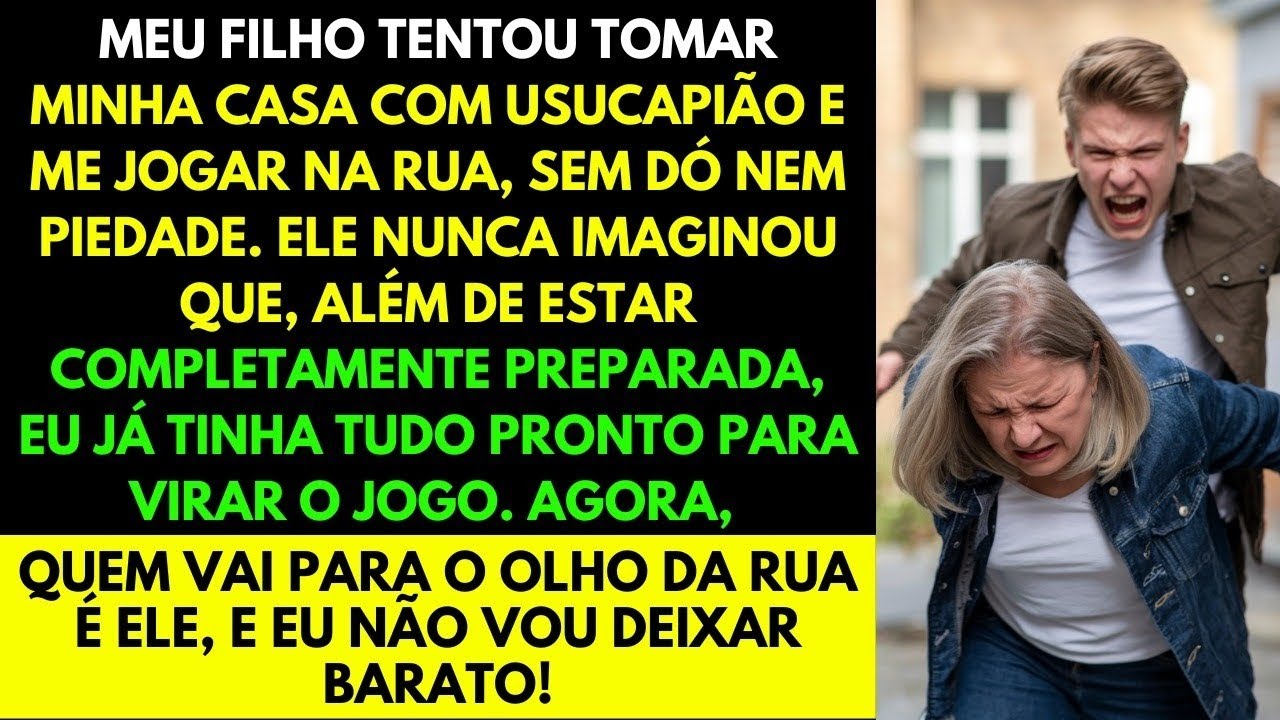 "MEU FILHO TENTOU TOMAR MINHA CASA E ME DESPEJAR, MAS ELE VAI SE ARREPENDER AMARGAMENTE!"