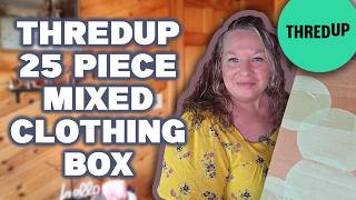 ThredUp 25 Piece Mixed Clothing Box Unboxing!