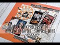 Scrapbook Process Video Multi Photo Halloween Layout Simple Stories