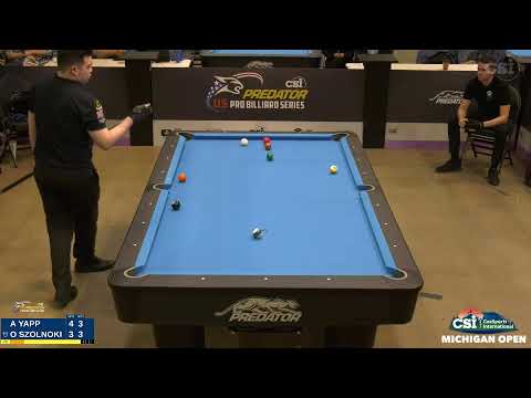 ½ FINAL 10-BALL  ▸ 2021 CSI Michigan Open  ▸A. Yapp vs O. Szolnoski