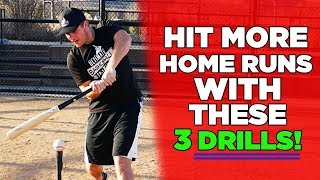 3 Drills To Help You Hit A Baseball With More Power!!