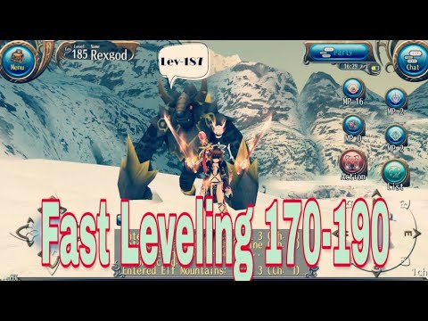 Toram online: Fast leveling from 170-190..