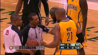 Reggie Evans Annoying David West before Game Starts