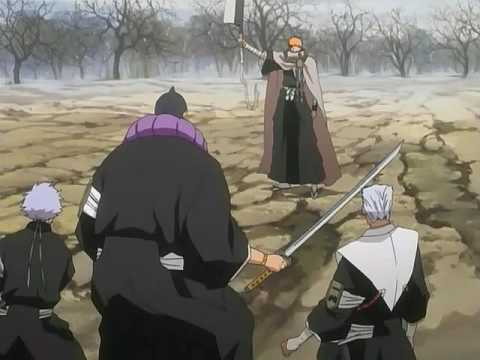 Bleach - Ichigo vs 3 Lieutenants