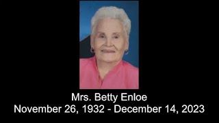 Funeral Service for Mrs. Betty Enloe
