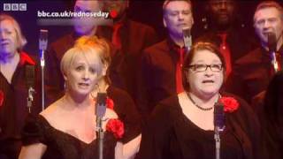 The Chefs Choir Sing "Never Gonna Give You Up" - Red Nose Day 2011 - BBC Comic Relief Night