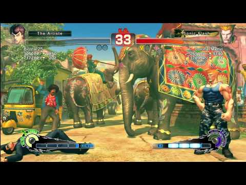 Biostatar 25 (Fei Long) vs Colonel Menvi (Guile)