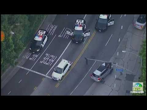 Police pursuit slow speed chase LAPD pursuit 6/18/2017