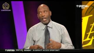 JLin on court post game interview - Plus Comments from Horry and Worthy