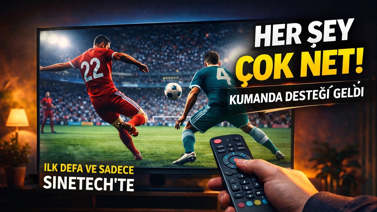 İLK DEFA VE SADECE SINETECH'TE... KUMANDA DESTEĞİ İLE HER ŞEY ÇOK DAHA NET 📺