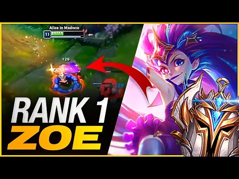RANK 1 ZOE GOES INTO SMURF Q!? | Challenger Zoe Main