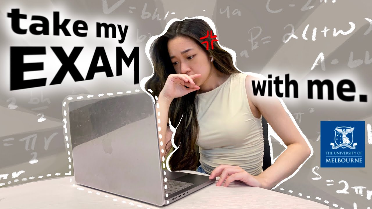 FINALS EXAM VLOG 😓 Realistic, Study with Me, Productive + FREE Exam Prep Template