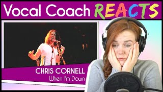 Vocal Coach reacts to Chris Cornell - When I&#39;m Down (Live)