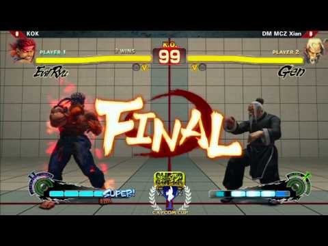 SSF4AE KOK vs DM MCZ Xian - TGS CapcomCup Qualifier