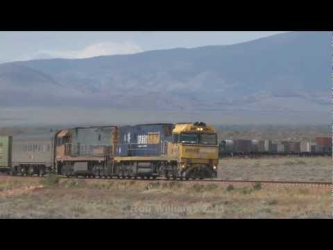 Transcontinental trains : 6MP4 on the grade : Australian trains and railroads