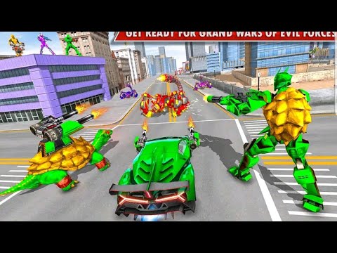 Turtle Robot Animal Rescue Robot Car Transform Game Offline 2121