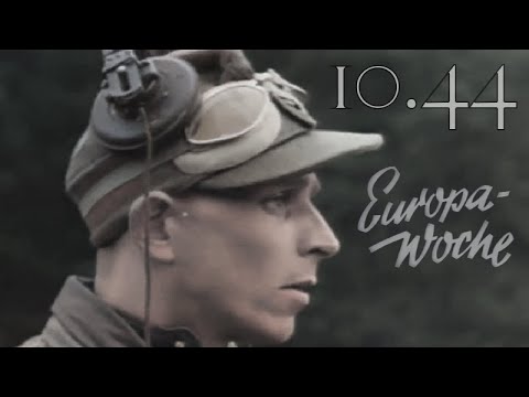 German newsreel EUROPA WOCHE 87, 10.44 + US FOOTAGE Assault on Brest, France 8.44