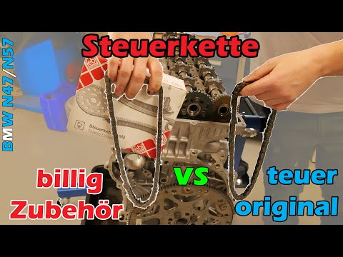 Replacing the timing chain, cheap timing chain or original timing chain for BMW N47 N57