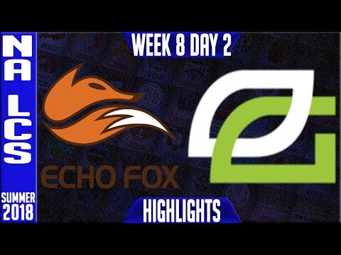 FOX vs OPT Highlights | NA LCS summer 2018 Week 8 Day 2 | Echo Fox vs Optic Gaming