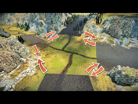 Spears Battle At Crossroad: Medieval - Egypt - Sparta - Barbarians - UEBS 2