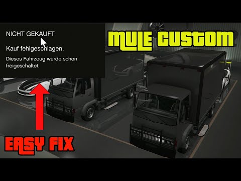 ❌ Mule Custom lässt sich nicht kaufen?! DIE Lösung in GTA Online - Mule Custom FIX