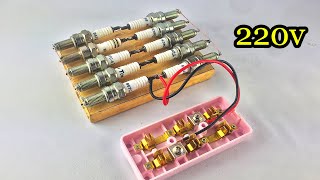 Real  Experiment  Free Energy Generator Using 10 Spark Plug