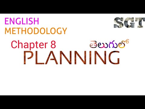 Lesson Planning in telugu I SGT English Methodology Video