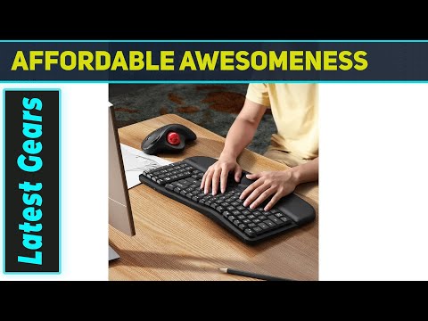 Nulea RT08 Wave Keys Wireless Ergonomic Keyboard Best Comfort for Daily Typing