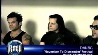 DANZIG Press Conference on Robbs MetalWorks 1999