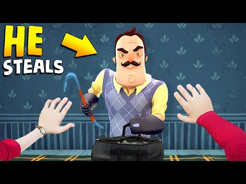 THE NEIGHBOR STOLE MY STUFF!!! | Hello Neighbor Gameplay (Mods)