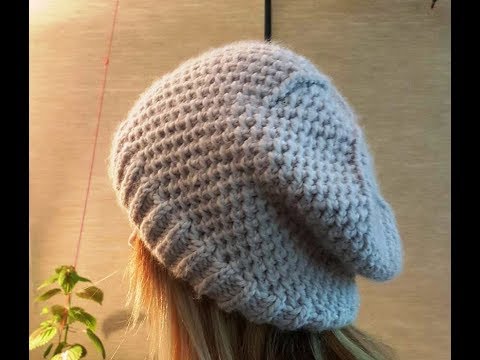 How to Knit a Slouchy Beanie Hat? (Long Version with...