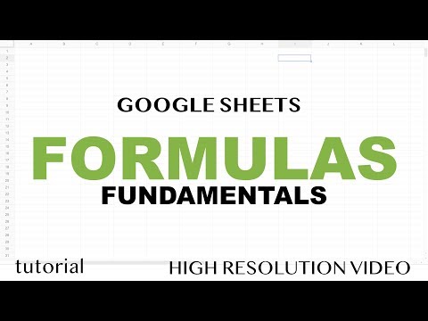 Google Sheets Tutorial for Beginners Part 1