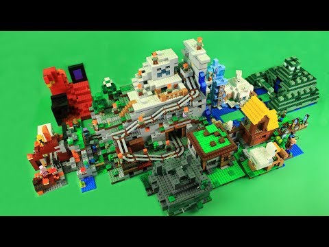 All 2018 LEGO Minecraft Sets Combined | LEGO Minecraft Display