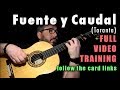 Fuente y Caudal (Taranta) by Paco de Lucia - Full Video Training - Card Links