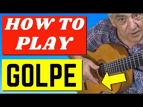 How to play golpe.  real flamenco demos and tab