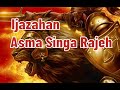 Asma Singa Rajeh Ilmu Hikmah Berenergi Extrim