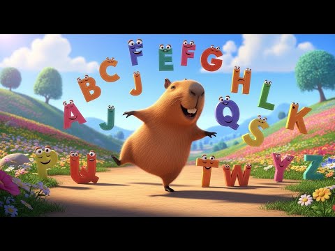 ¡Aprende el Abecedario con Capibaras! 🐾📚 #abcdsong #capibara #niñosfelices #aprender #viralvideo