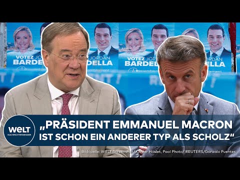 WAHL IN FRANKREICH: Armin Laschet in Sorge - Macron geht hohes Risiko ein | WELT Analyse