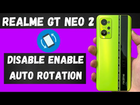 Auto rotation problem realme Gt neo 2 disable enable auto rotation in Realme GT Neo 2