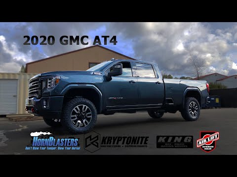 2020 GMC AT4 HD Kryptonite Leveling Kit, King Shocks and More!